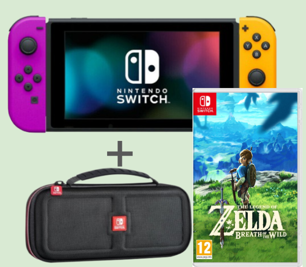 Nintendo Switch Console V2 model Plus Zelda Breath of the Wild Game