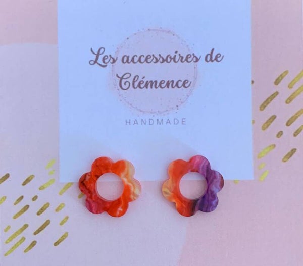Les pampilles fleurs orangées