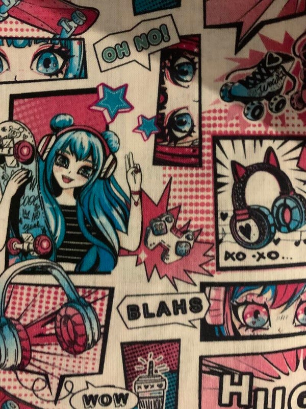 Tour de cou manga girly/rose