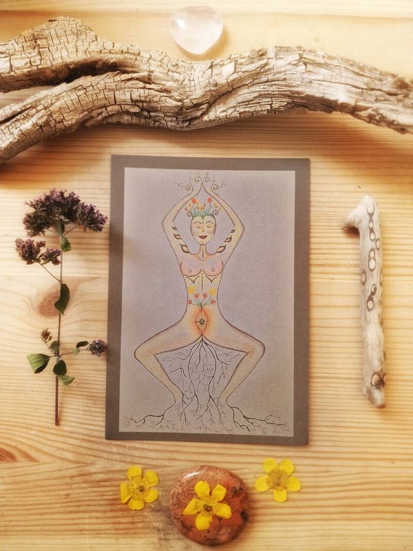 Holy womb Postkarte