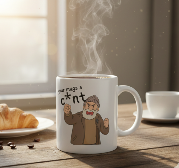 This Mug’s A Cunt" 11oz Ceramic Mug – Funny Offensive Slogan Coffee Cup