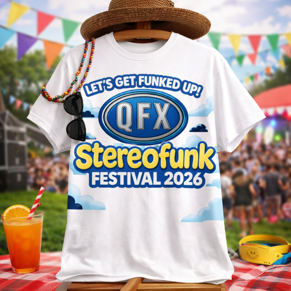QFX Limited Edition Stereofunk Festival 2026 T-Shirt Pre-order