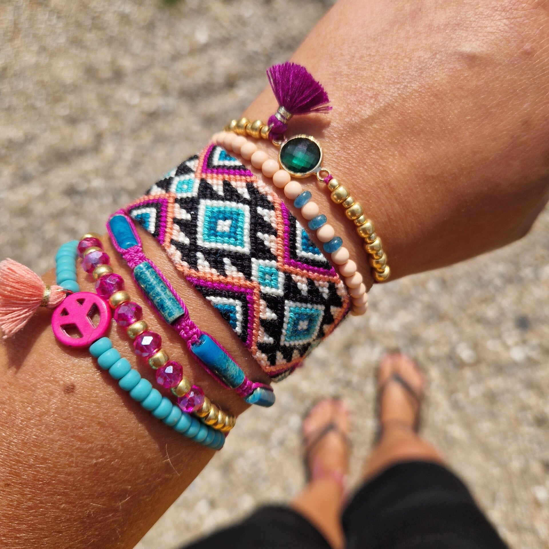 Set azter pink/blue/peach