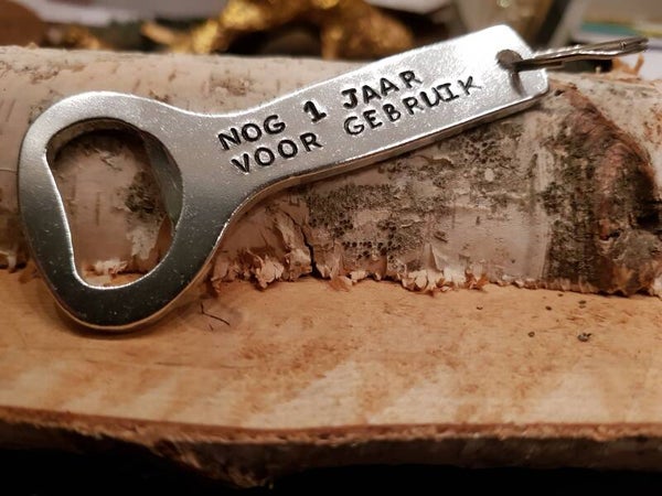 Flesopener met eigen tekst