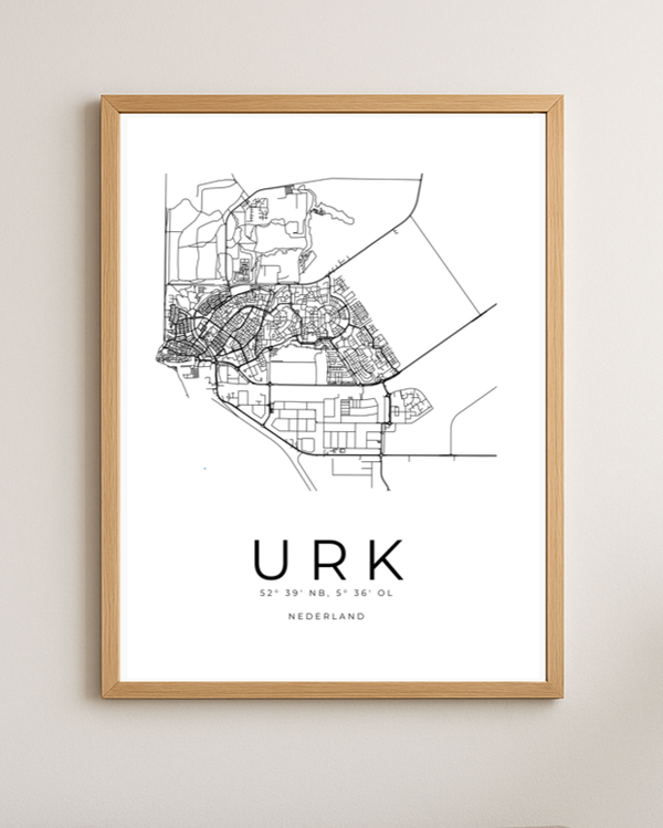 Poster - plattegrond URK