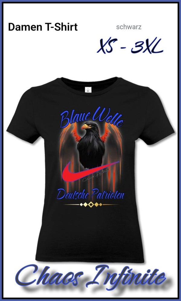 Blaue Welle ~ Damen Shirt