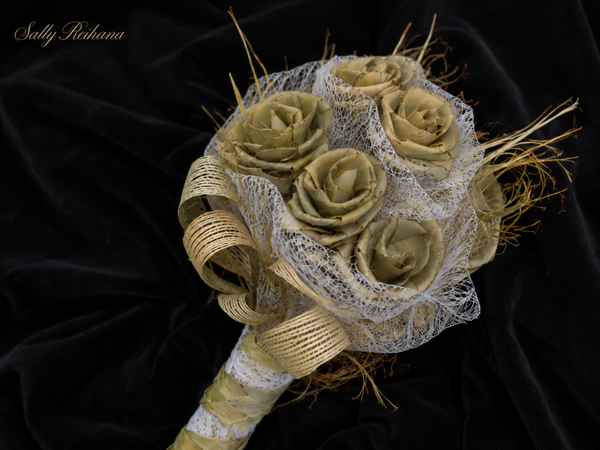 Harakeke bouquet - neutral/white