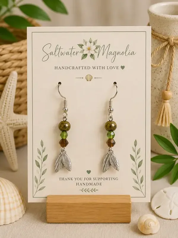 Woodland Whisper Feather Earrings