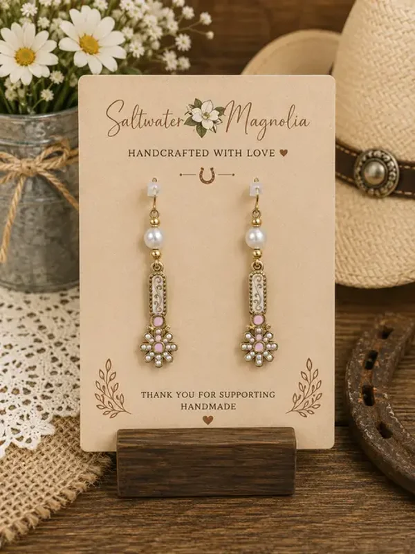 Blush Prairie Pearl Earrings