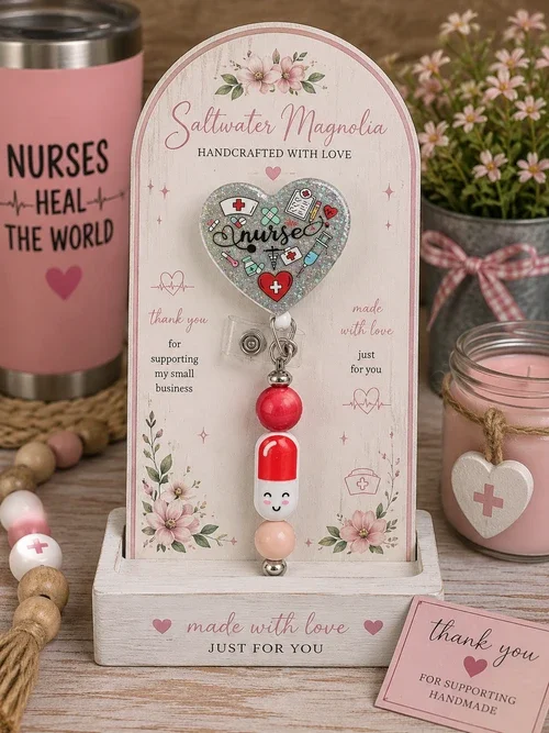 Nurse Heart Badge Reel
