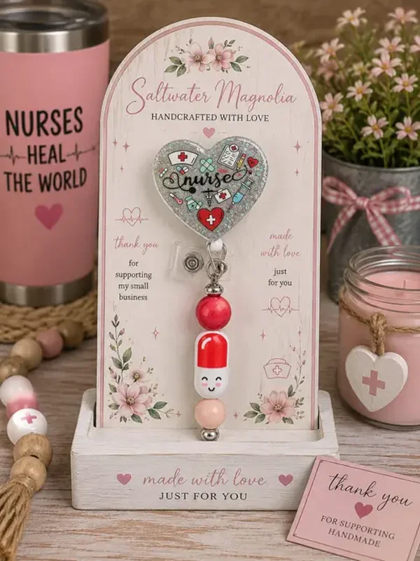 Nurse Heart Badge Reel