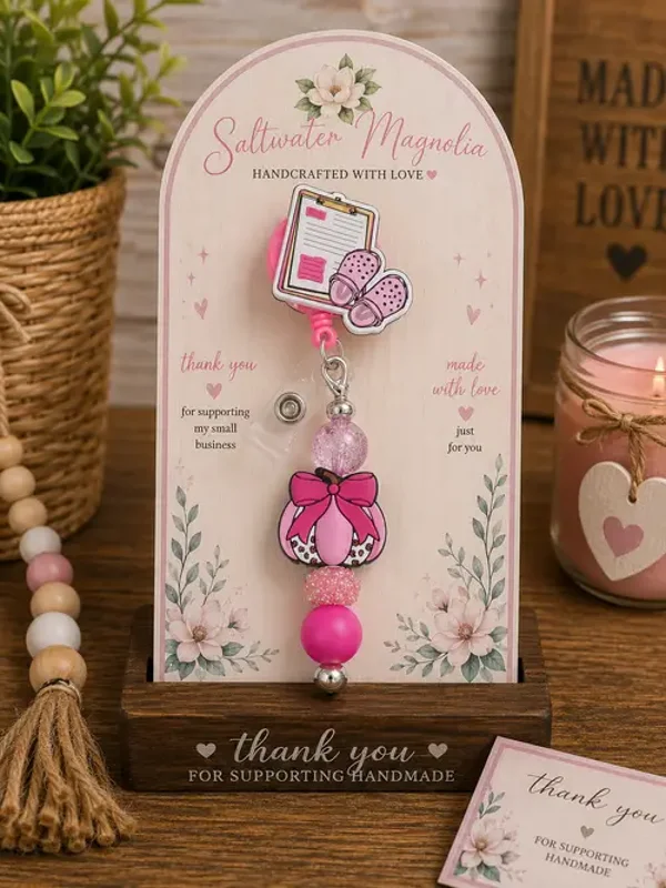 Pink Scrub Life Badge Reel