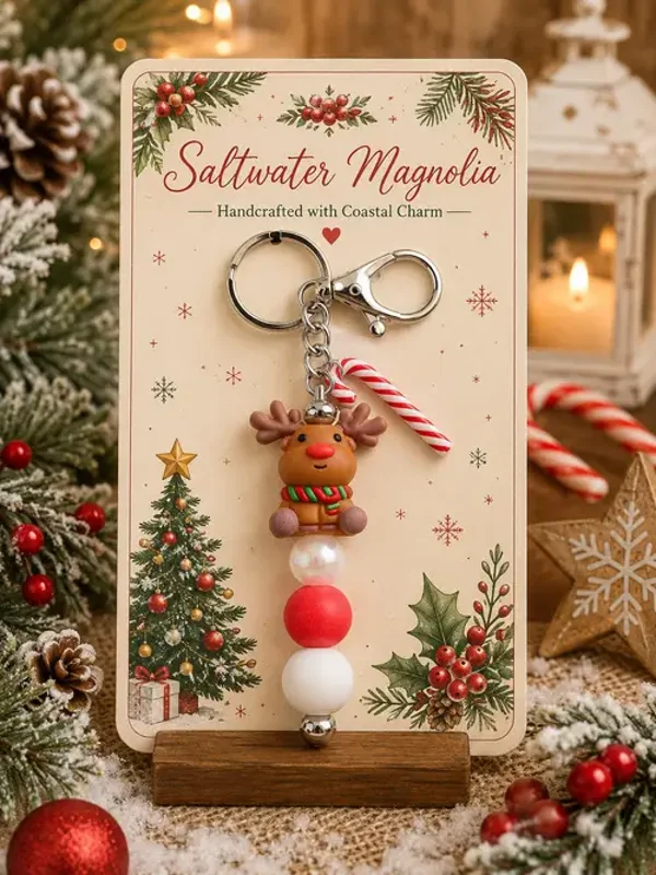 Reindeer Wishes Keychain
