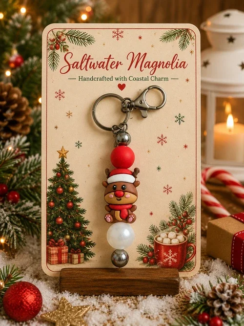 Reindeer Cheer Keychain