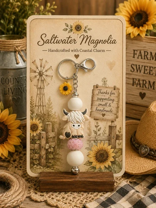 Highland Sunshine Keychain