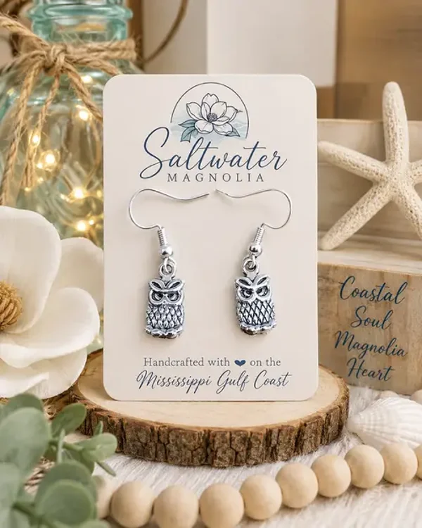 Wise Little Owl Earrings