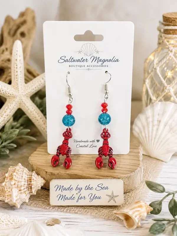 Lucky Lobster Earrings