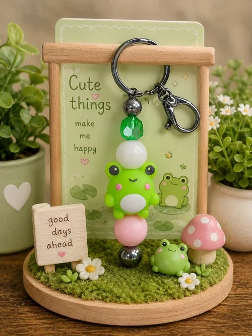 Hoppy Days Keychain