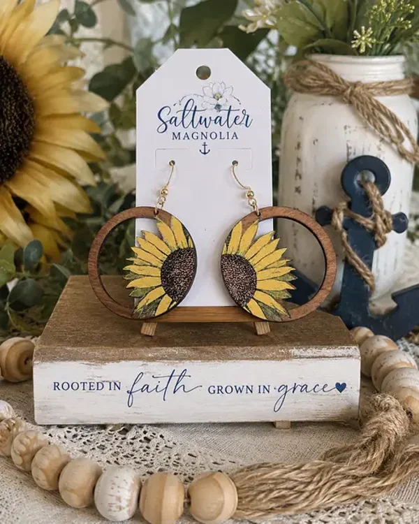 Sunflower Serenity Hoops