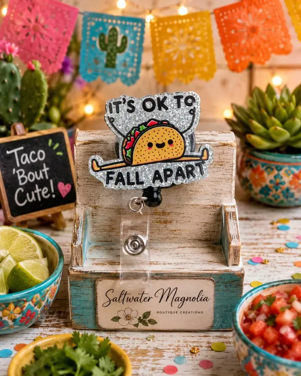 Taco 'Bout Tough Badge Reel