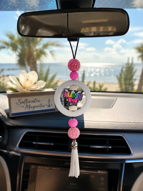 Pink Nurse Car Charm