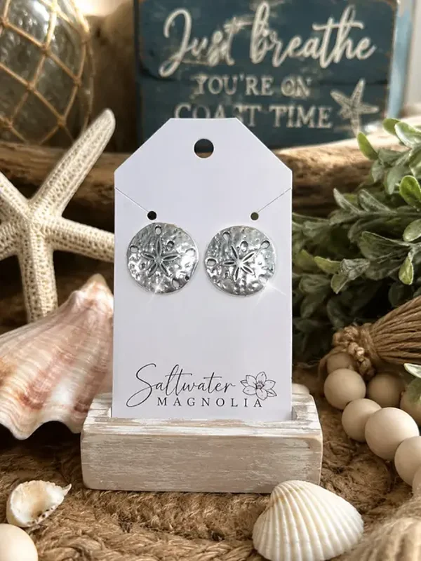 Coastal Sand Dollar Studs