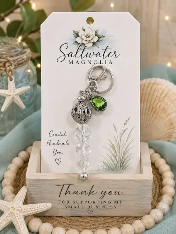 Coastal Elegance Keychain