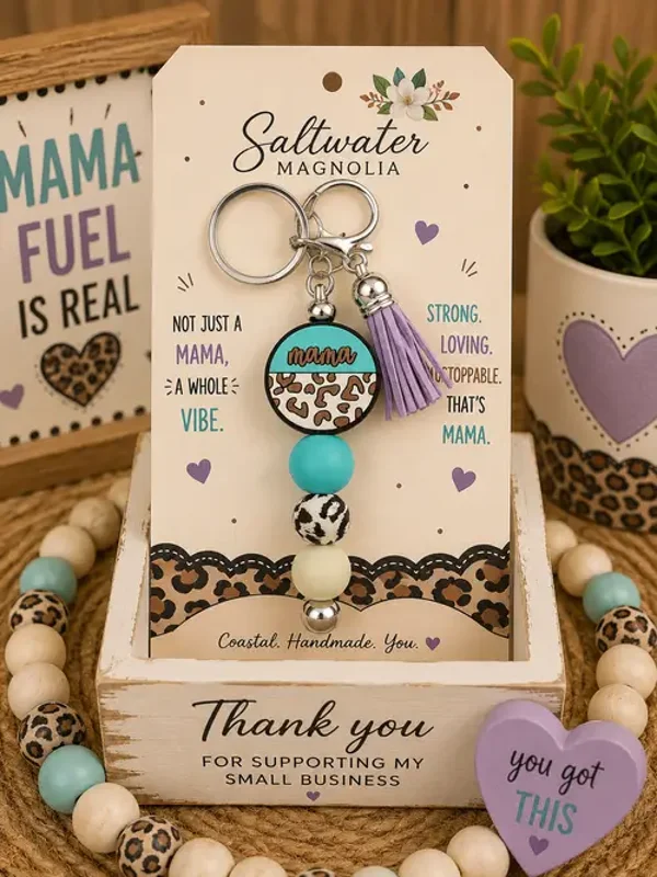Mama Vibes Keychain