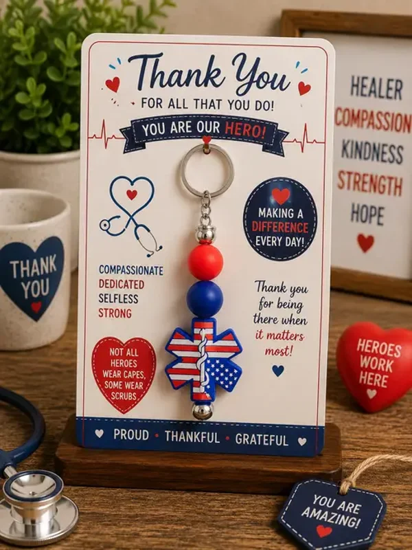 Healthcare Hero Keychain