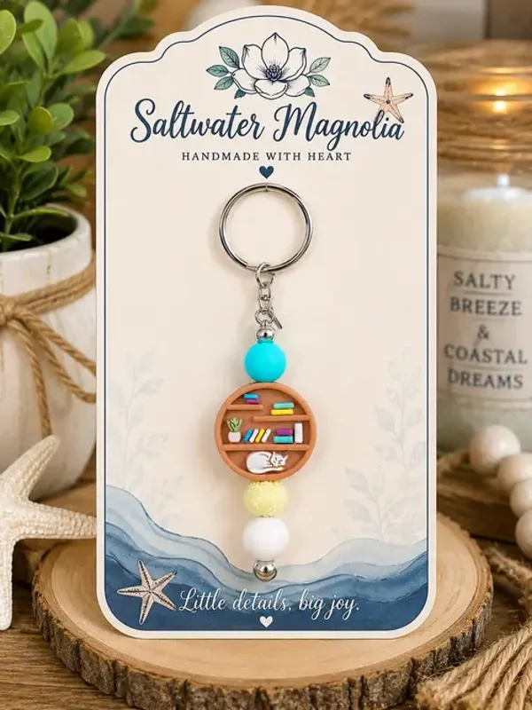 Book Lover Keychain