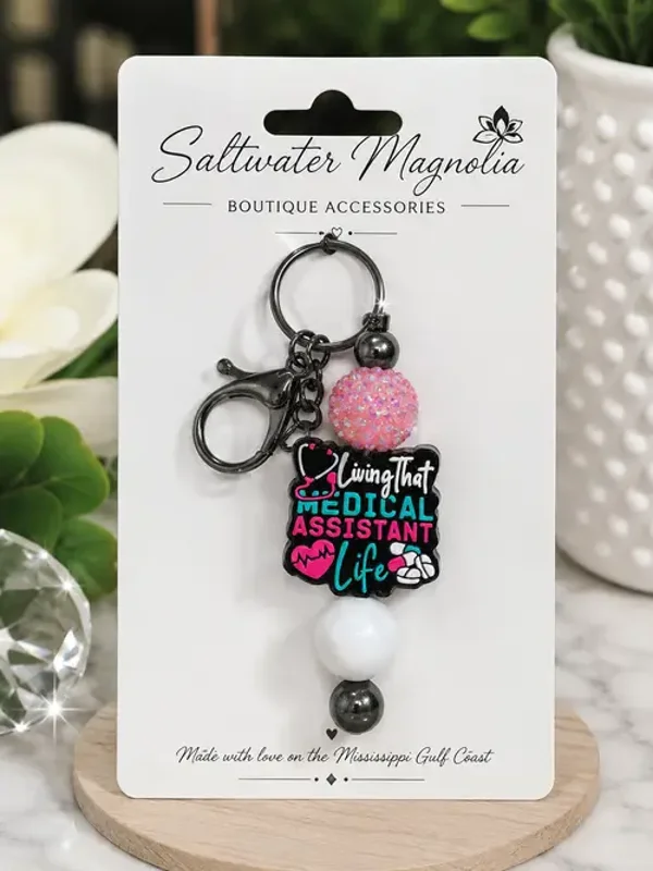 Medical Assistant Life Keychain