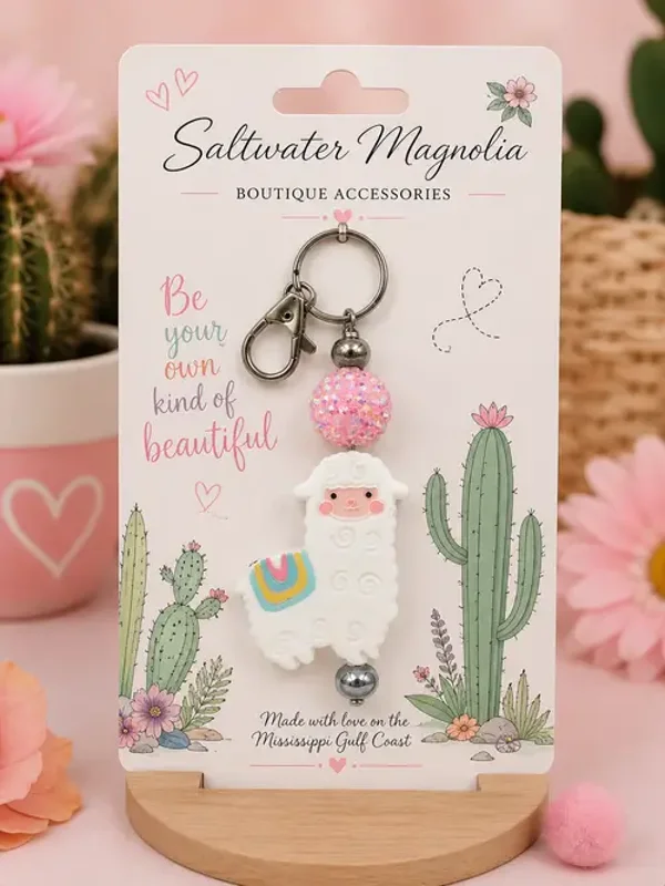 Sweet Llama Keychain