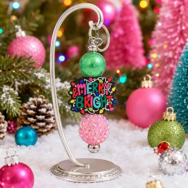 Merry & Bright Keychain