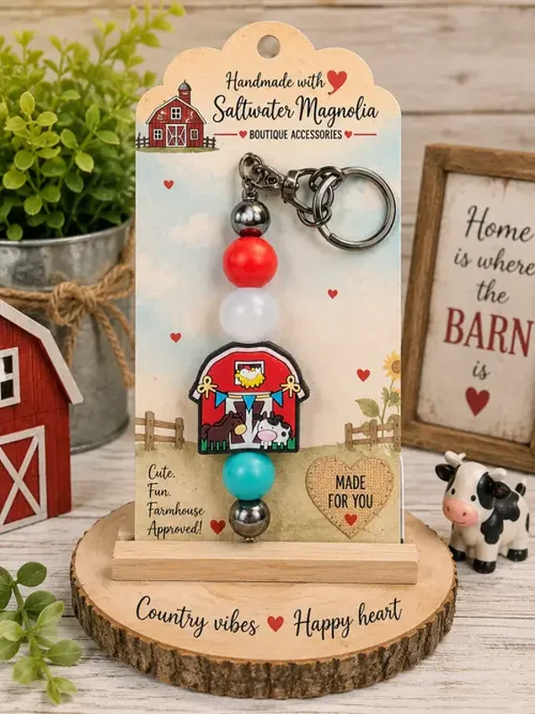 Farm Fresh Fun Keychain