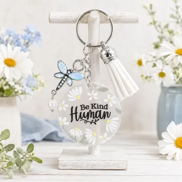 Be Kind Human Keychain