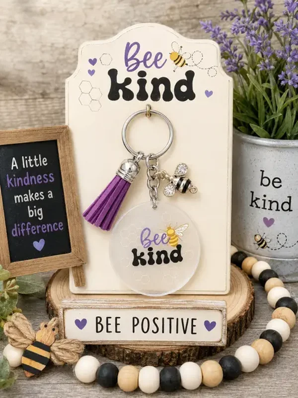 Bee Kind Keychain
