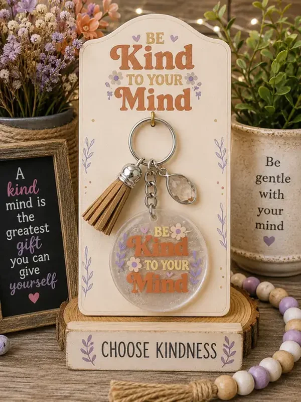Be Kind to Your Mind Keychain