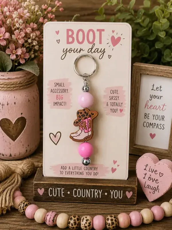 Boot Scootin' Keychain