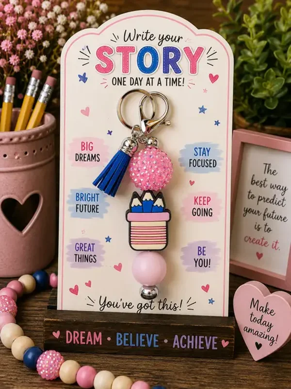 Write Your Story Keychain
