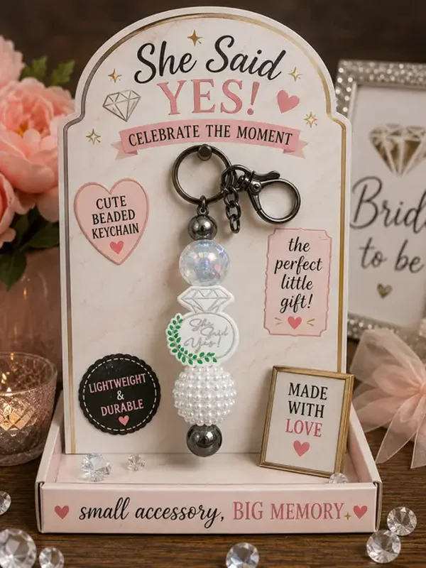 She Said Yes! Keychain