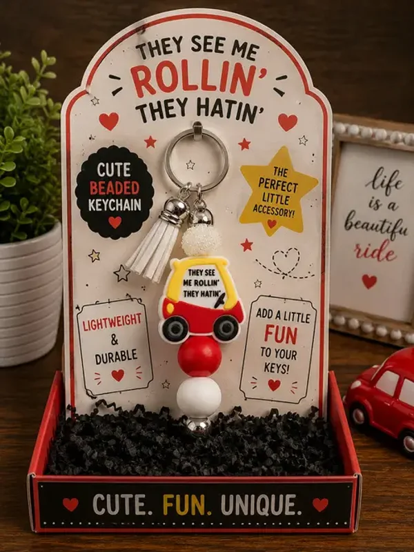 They See Me Rollin' Keychain