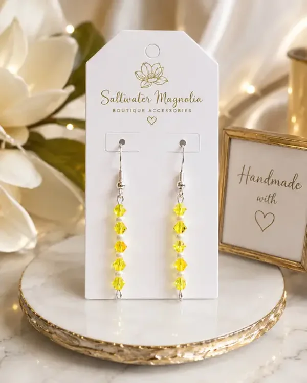 Sunshine Spark Crystal Earrings