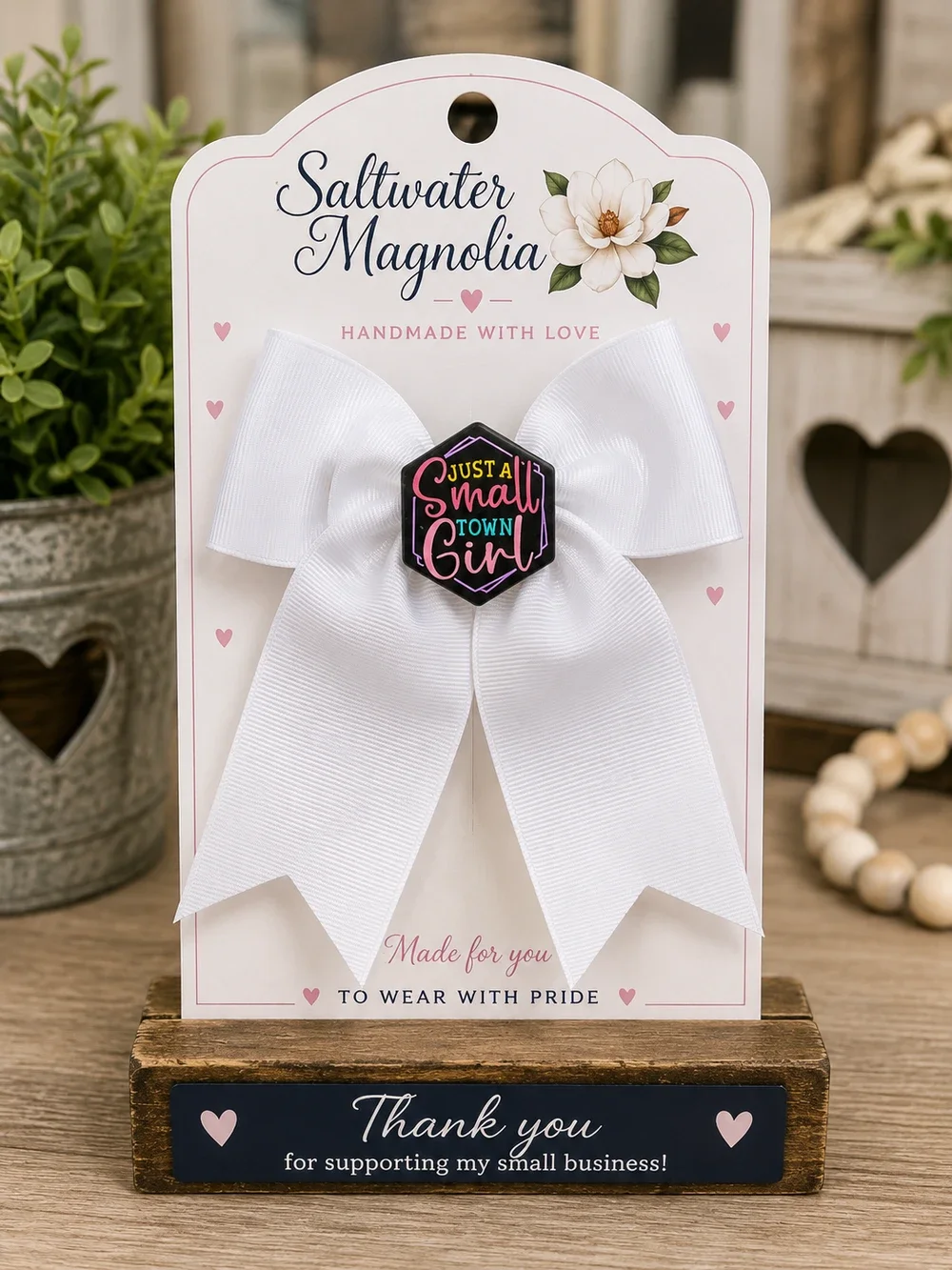 Small Town Sweetheart Hair Bow