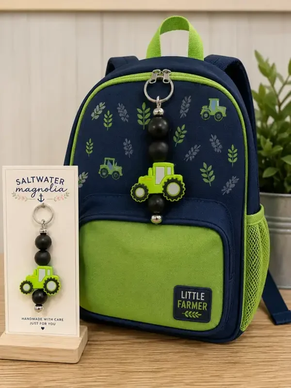 Little Farmer Tractor Backpack Charm