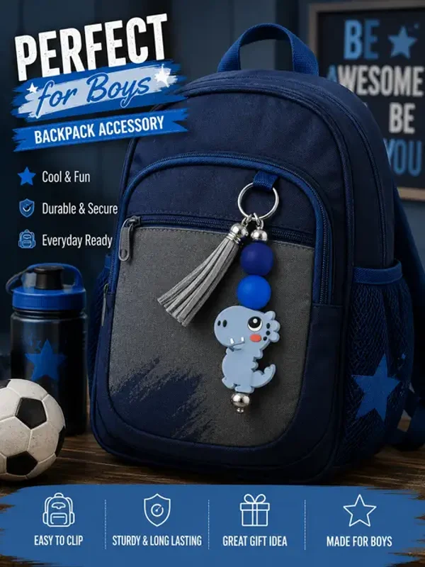 Dino Backpack Charm