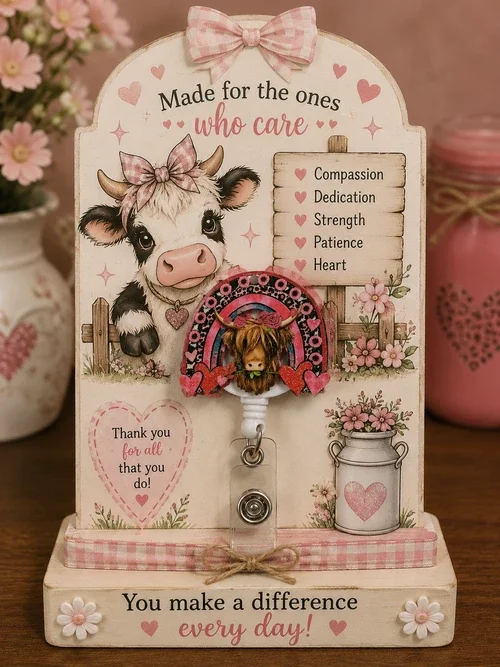 Highland Cow Badge Reel