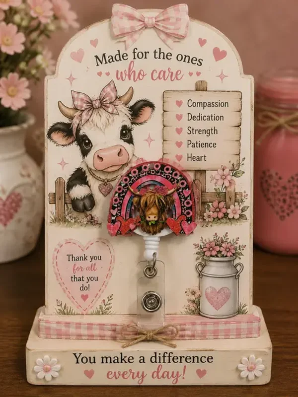 Highland Cow Badge Reel