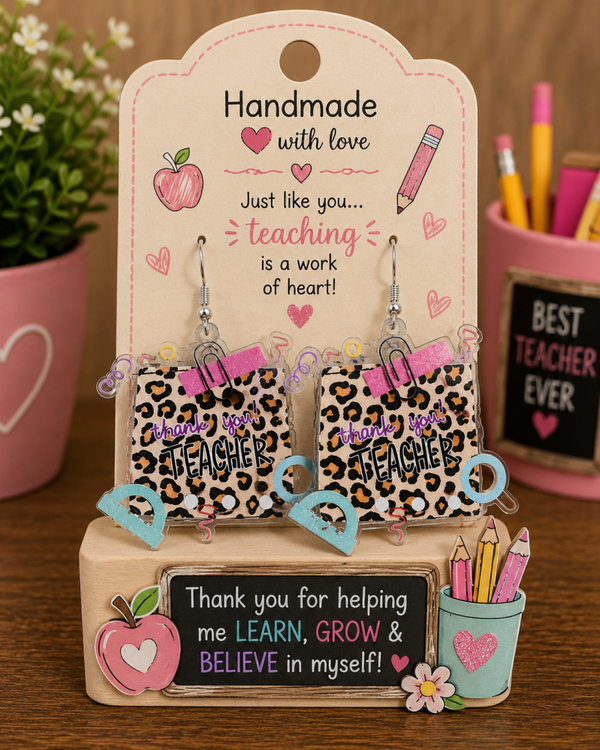 Thank You, Teacher Earrings