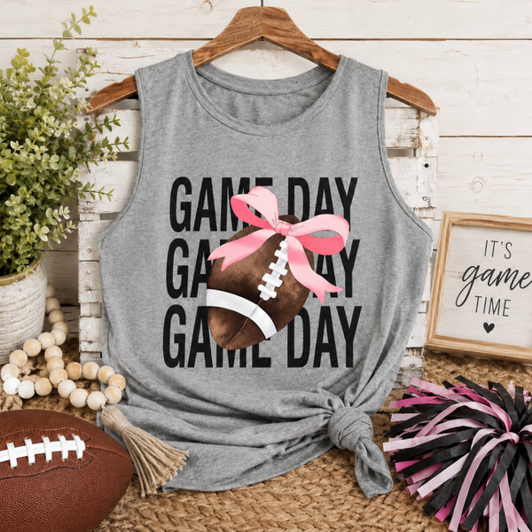 Pink Bow Game Day Tee
