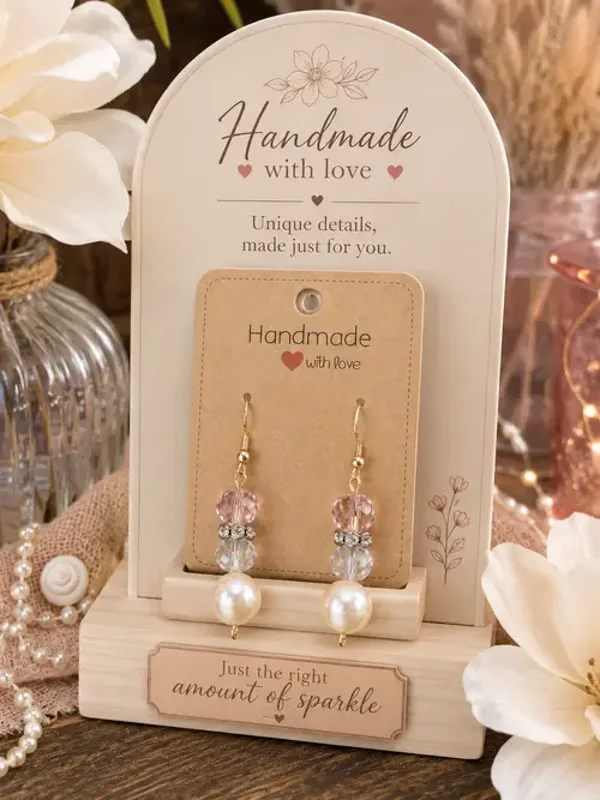 Blush Pearl Elegance Earrings